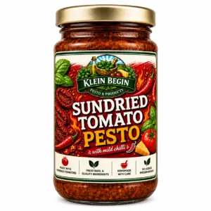 Jar of Klein Begin Sundried Tomato and Chilli Pesto