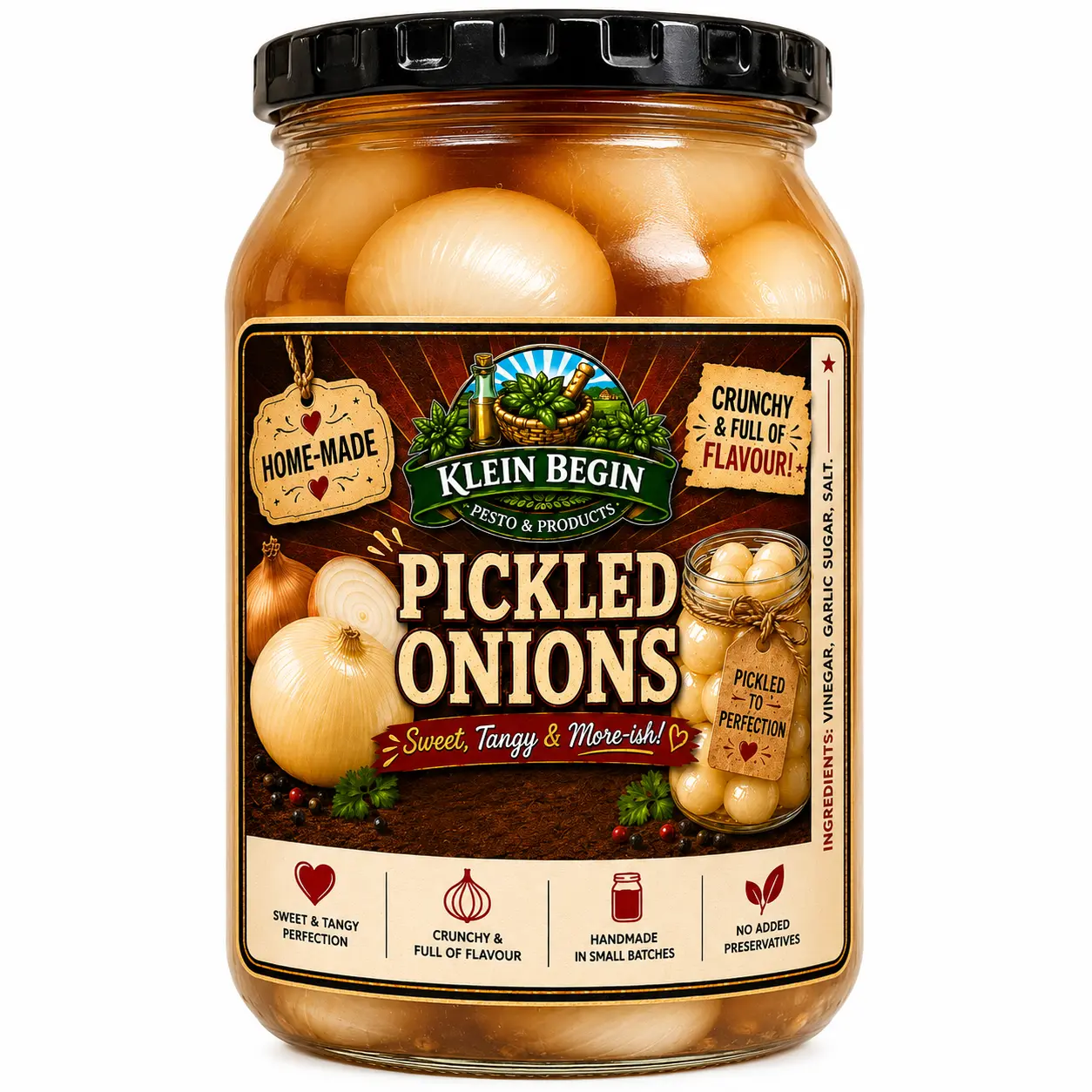 Jar of Klein Begin Pickled Onions