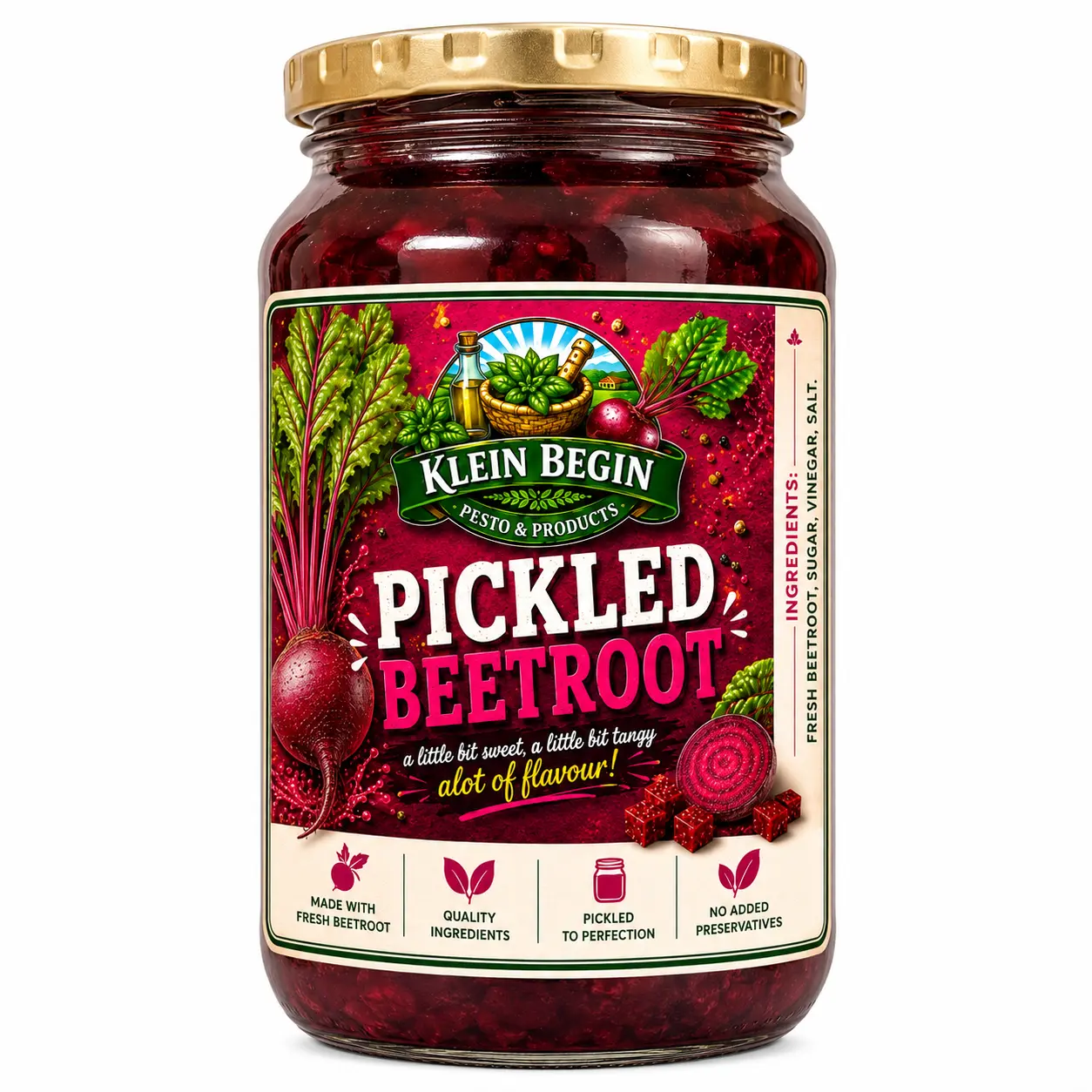 Jar of Klein Begin Pickled Beetroot